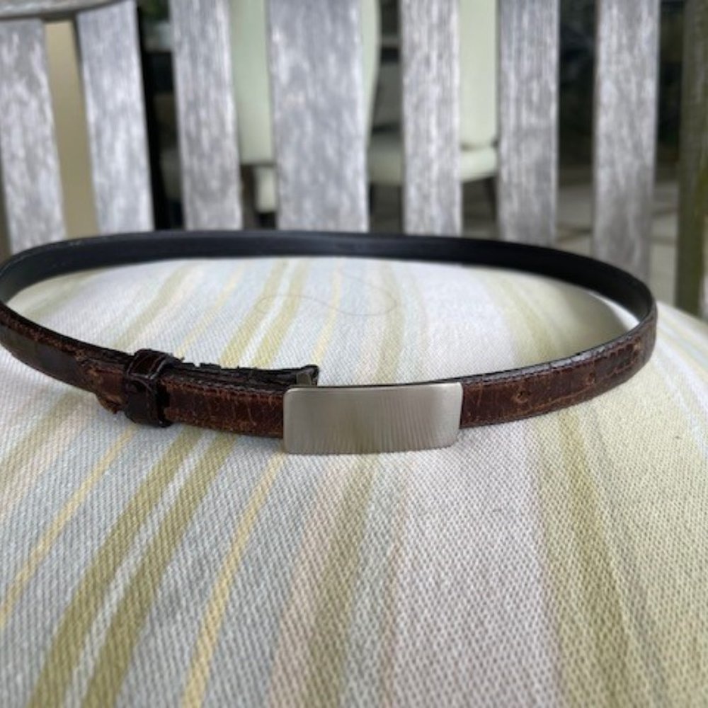 Vintage 90s Alligator Belt